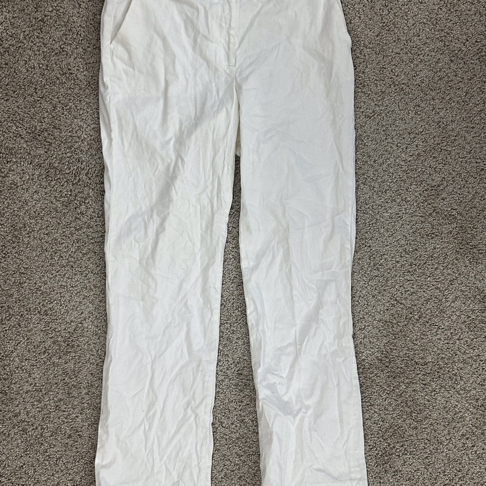 Calvin Klein White Chinos Lightweight Cotton Blend